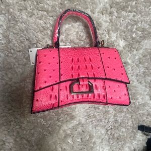 PINK GATOR SKIN PURSE